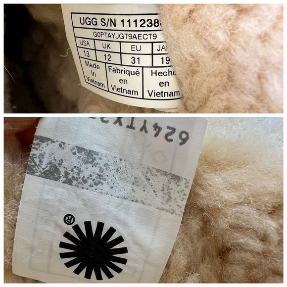 UGG Classic II Kids Glitter Leopard Boots Chestnut 13 - Picture 13 of 14